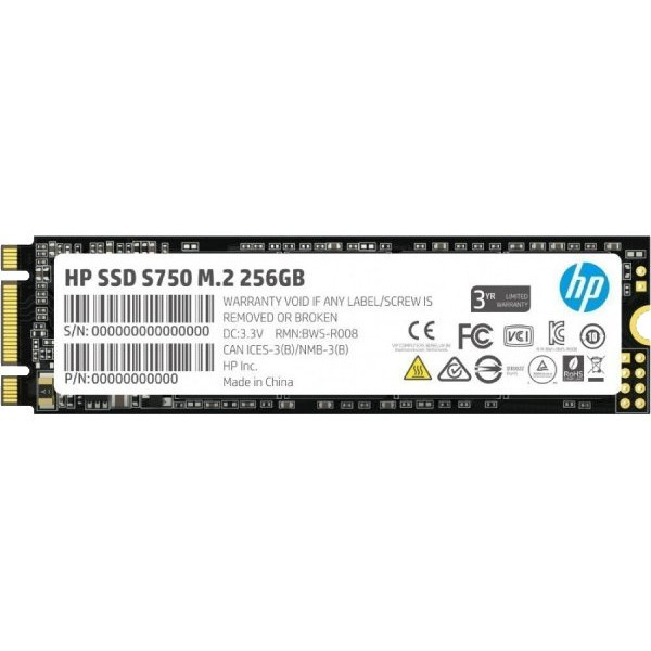 Фото - SSD-накопичувач внутрішній HP 256Gb S750 M.2 2280 SATA III 3D NAND Retail (16L55AA)