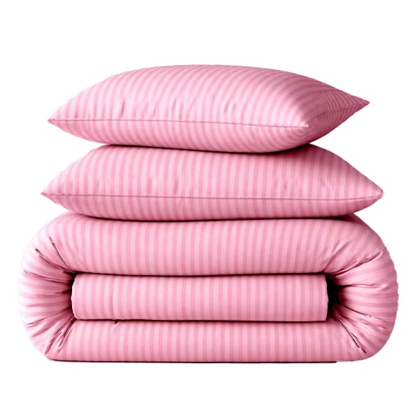 Фото - Комплект постельного белья MirSon 200 x 220 Ranforce Elite 17-0607 Stripe Pink Ранфорс (2200008054618)