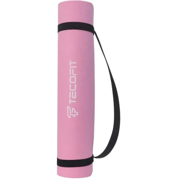 Фото - Килимок для йоги та фітнесу TECOFIT EVA 173x61x0.6 см Рожевий +чохол-сумка у подарунок (TOP240214836/2)