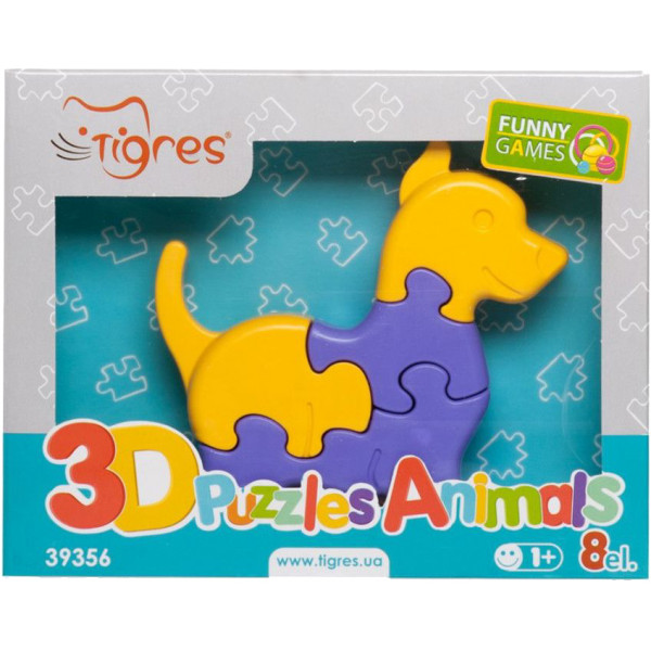 Фото - Пазли (до 2 років) Tigres Тварини 1 шт. 8 ел. (39356)