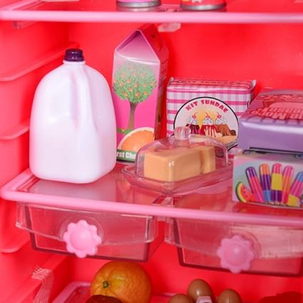 Фото - Мебель и домики для куклы Our Generation Кухня для гурманов, 94 аксессуара розовая (BD37365Z)