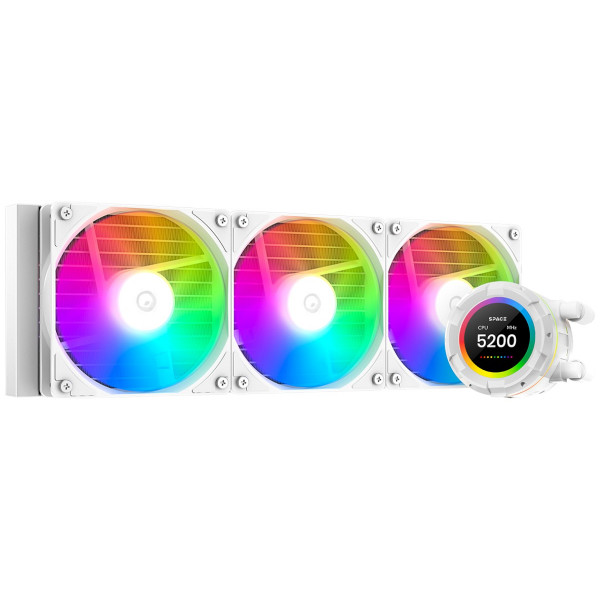 Фото - Уцінка - Водяна система охолодження ID-Cooling Space LCD SL360 XE White