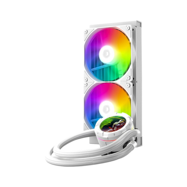 Фото - Водяна система охолодження ID-Cooling Space LCD SL240 XE White