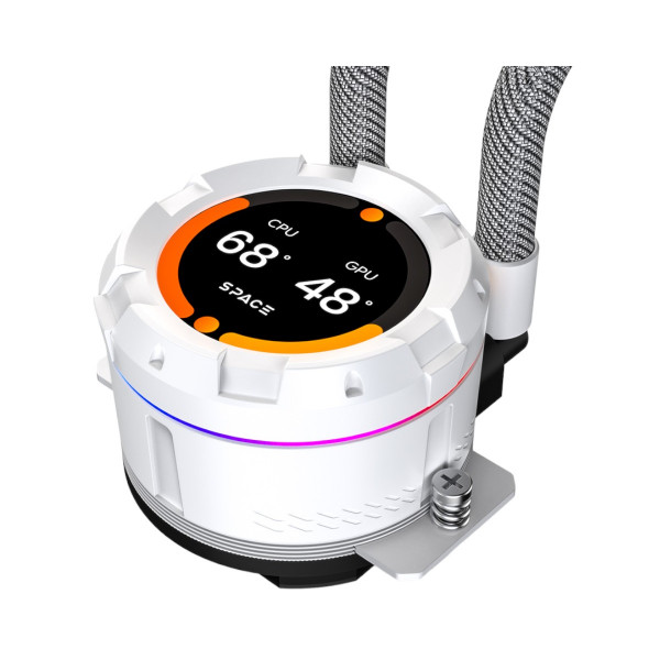 Фото - Водяна система охолодження ID-Cooling Space LCD SL240 XE White