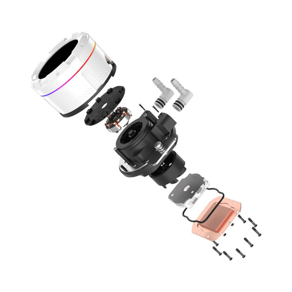 Фото - Водяна система охолодження ID-Cooling Space LCD SL240 XE White