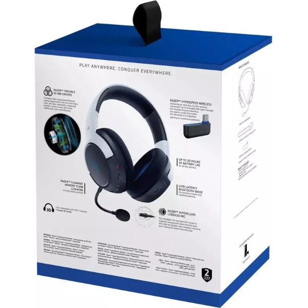 Фото - Гарнитура беспроводная игровая Razer Kaira Hyperspeed for PS5 Вlack (RZ04-03980200-R3G1)