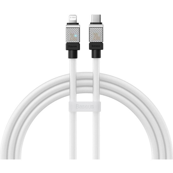Фото - Кабель синхронізації даних Baseus CoolPlay Series Fast Charging Type-C to iP 20W 2m White (CAKW000102)