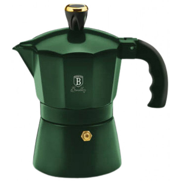 Фото - Кофеварка гейзерная BerlingerHaus Emerald Collection 6 чашек (BH-6386)