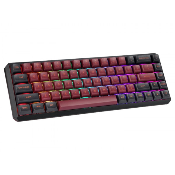 Фото - Клавіатура бездротова ігрова Motospeed Darmoshark K5 Gateron Red Red-Black (dmk5rbgr)