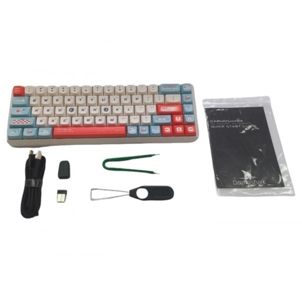 Фото - Клавіатура бездротова ігрова Motospeed Darmoshark K5 Gateron Silver Pro Custom (dmk5cgspro)