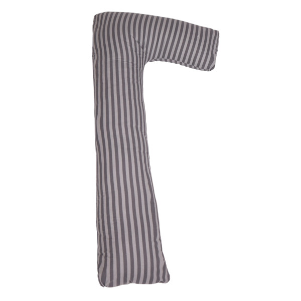 Фото - Подушка для майбутніх мам MirSon Г-подібна №5001 Color Line 17-0601 Stripe Gray 140x40x20 см (2200010969528) Фото - Подушка для майбутніх мам MirSon Г-подібна №5001 Color Line 17-0601 Stripe Gray 140x40x20 см (2200010969528)