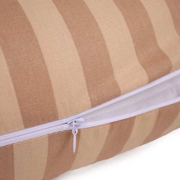 Фото - Подушка для майбутніх мам MirSon Г-подібна №5005 Color Line 17-0602 Stripe Creamy 140x40x20 см (2200010969566)