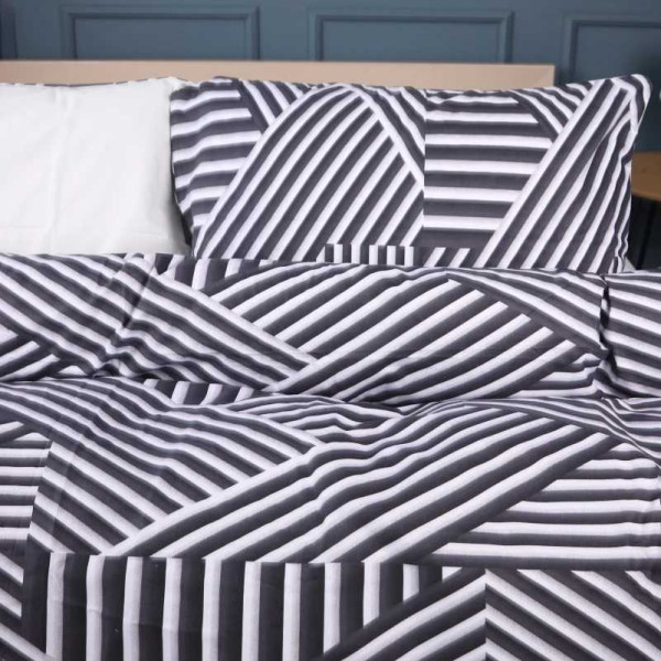 Фото - Комплект постільної білизни дитячий MirSon 110х140 см Ranforce Elite 17-0629 Diamond Black White Ранфорс (2200008464684)