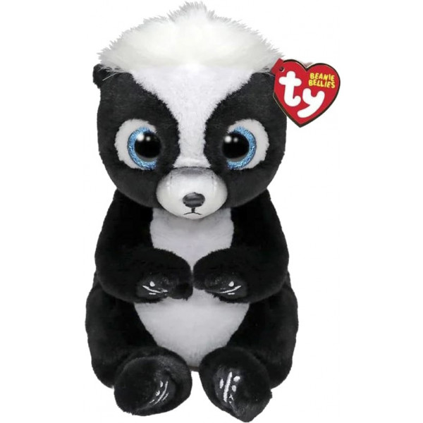 Фото - М'яка іграшка глазастик TY Beanie Bellies Скунс "RUKUS" (41288)