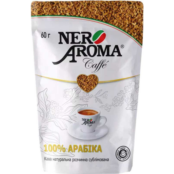 Фото - Кава розчинна Nero Aroma 100% Arabica 0,060 кг (4820093485586)