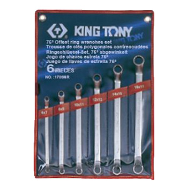Фото - Набір накидних ключів KING TONY 6 шт. 6-17 мм в чохолі (1706MR) Фото - Набір накидних ключів KING TONY 6 шт. 6-17 мм в чохолі (1706MR)
