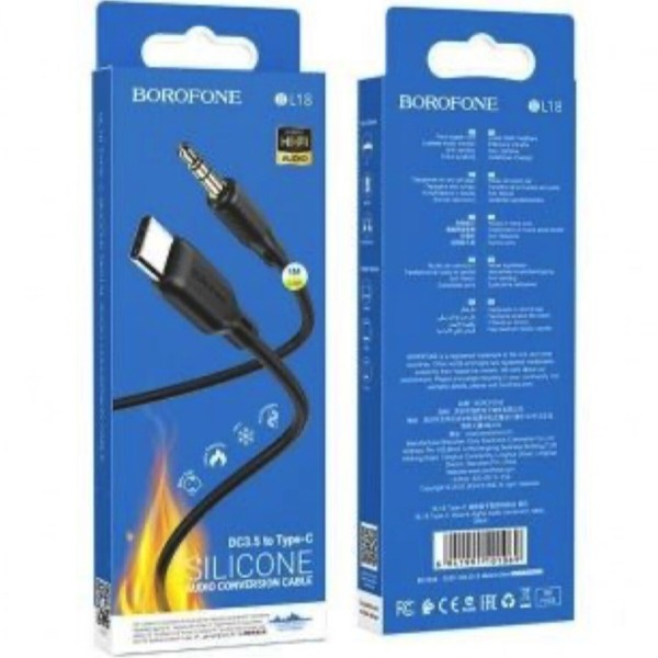Фото - Адаптер BOROFONE BL18 Type-C Black (6941991101069)