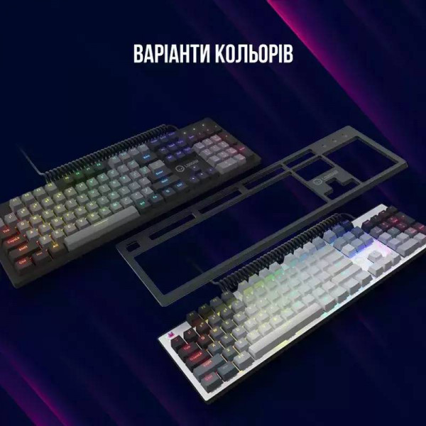 Фото - Клавіатура дротова ігрова Lorgar Azar 514 RGB EN/UA Gaming Wired Black (LRG-GK514B-UA)