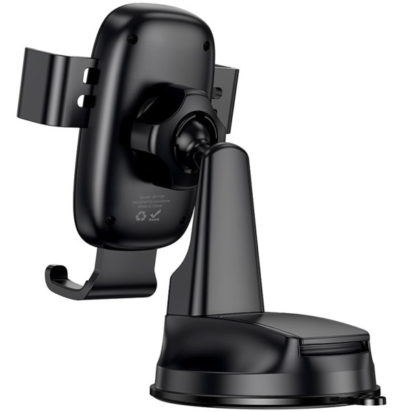 Фото - Автодержатель BOROFONE BH130 Follower gravity car holder(center console) Black (6941991121289)