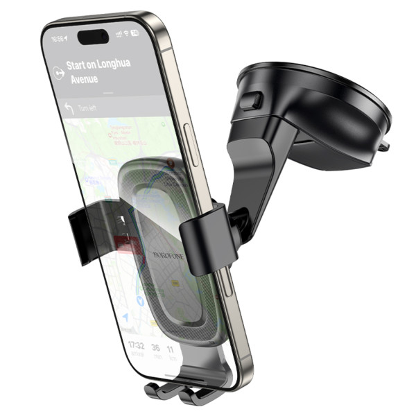 Фото - Автодержатель BOROFONE BH130 Follower gravity car holder(center console) Black (6941991121289)