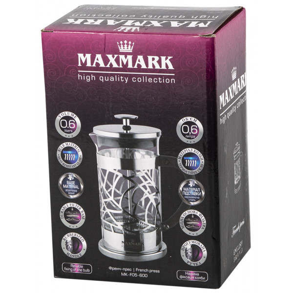 Фото - Френч-пресс Maxmark 600 мл (MK-04-600)