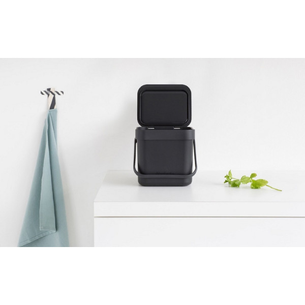 Фото - Настільний контейнер для сміття Brabantia Sort & Go 3 л 209888