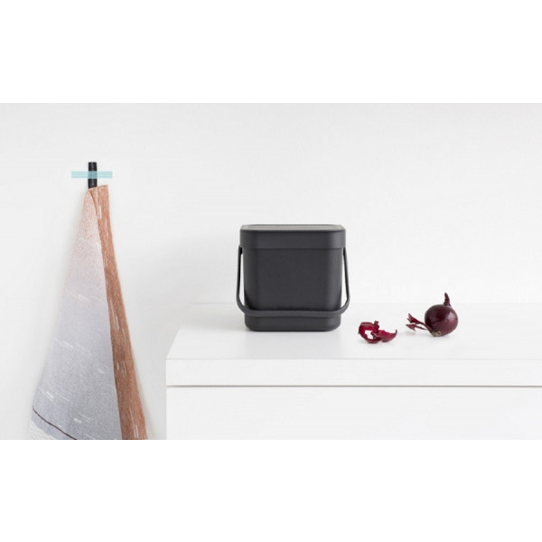 Фото - Настільний контейнер для сміття Brabantia Sort & Go 3 л 209888