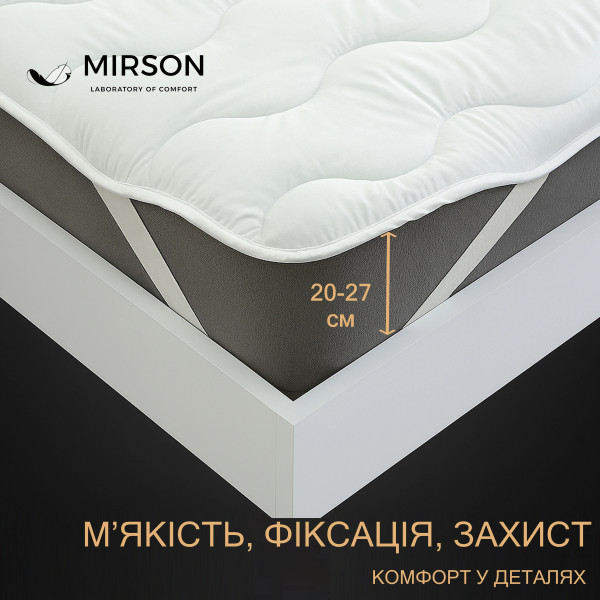 Фото - Наматрацник MirSon Eco Light №1712 EcoSilk White 150x200 см (2200002888301)