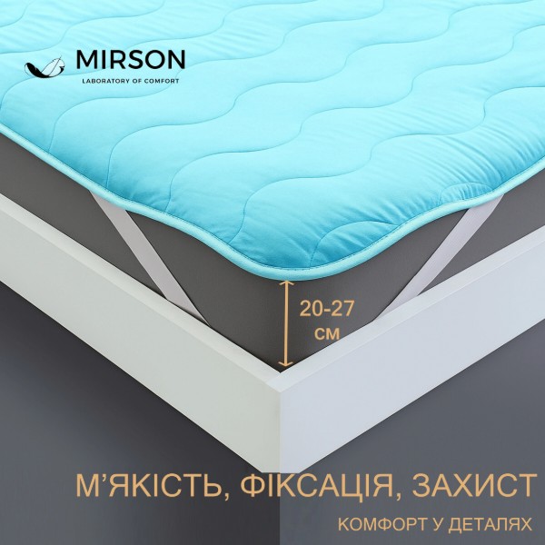 Фото - Наматрацник MirSon Eco Light №1713 EcoSilk Blue 150x200 см (2200002888509)