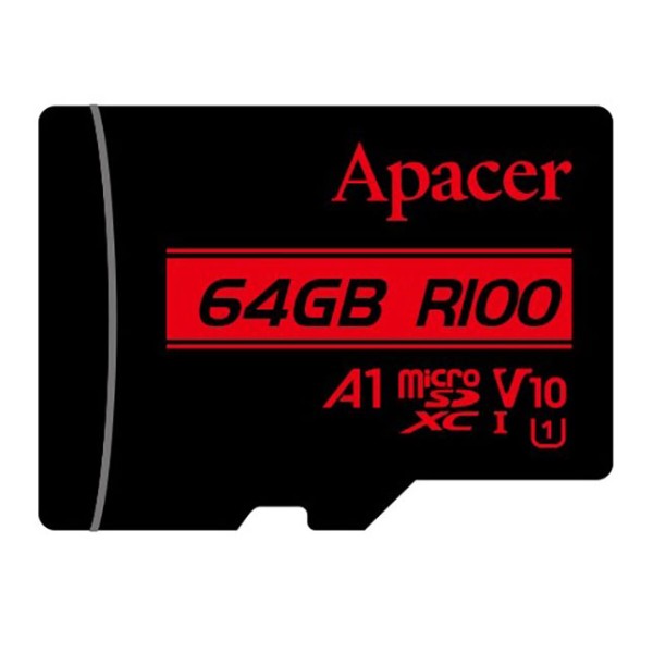 Фото - Карта памяти Apacer MicroSDHC 64GB UHS-I Class 10 (AP64GMCSX10UB-RA)