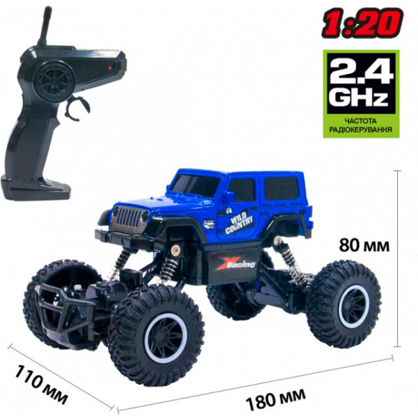 Фото - Радіокерована машинка 1:20 Sulong Toys WIld Country (синий, аккум. 3,6V, 1:20) (SL-106AB)