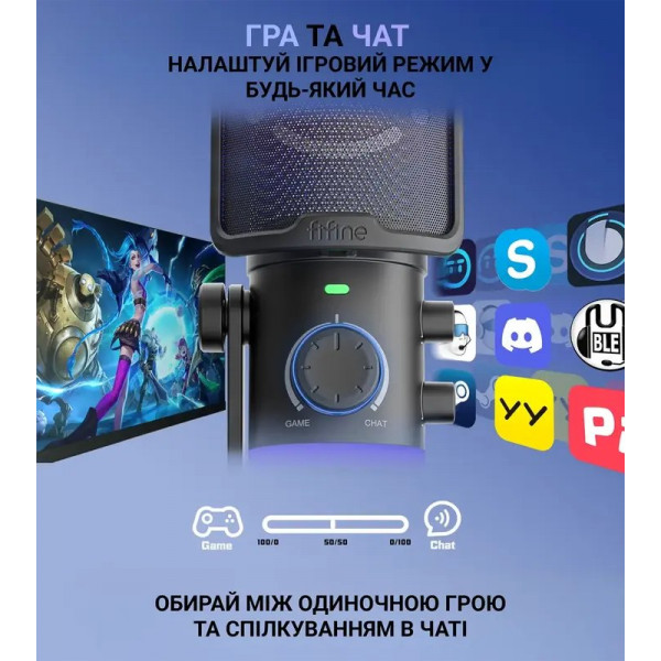 Фото - Микрофон для компьютера проводной Fifine AM6