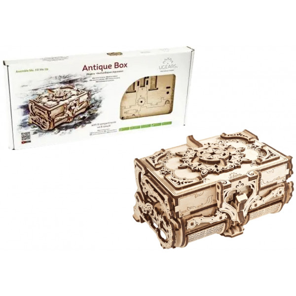 Фото - 3D пазли Ugears Антикварна скринька (70089)
