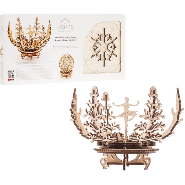Фото - 3D пазлы Ugears Механический цветок (70019)