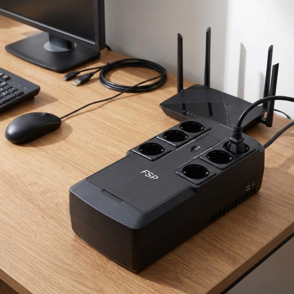 Фото - Источник бесперебойного питания FSP NanoFit 600 (PPF3602303)