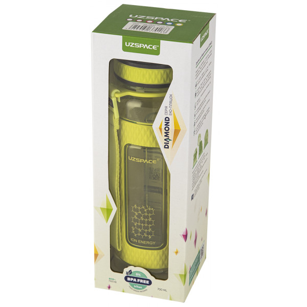 Фото - Пляшка для води UZspace 5045 Diamond 700 мл Салатовая