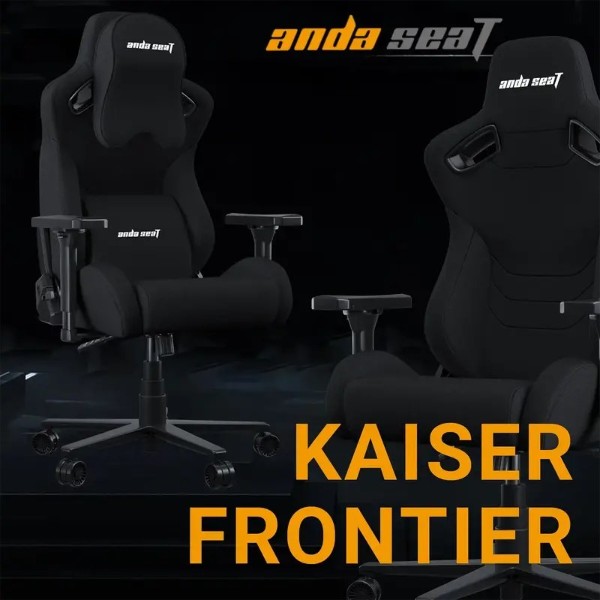 Фото - Кресло для геймеров Anda Seat Kaiser Frontier Fabric Black Size XL (AD12YXL-17-B-F-B02)