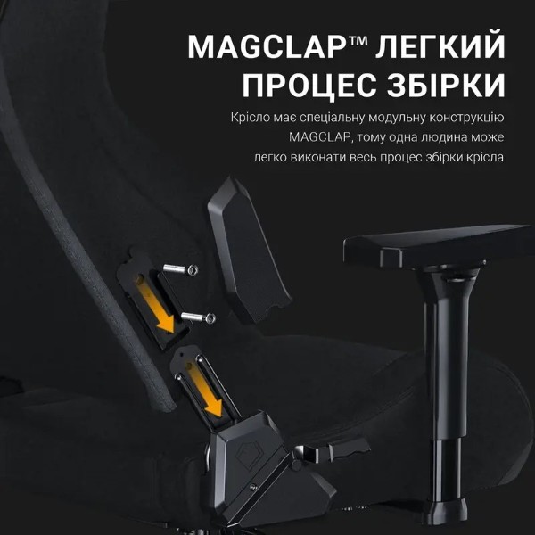 Фото - Кресло для геймеров Anda Seat Kaiser Frontier Fabric Black Size XL (AD12YXL-17-B-F-B02)