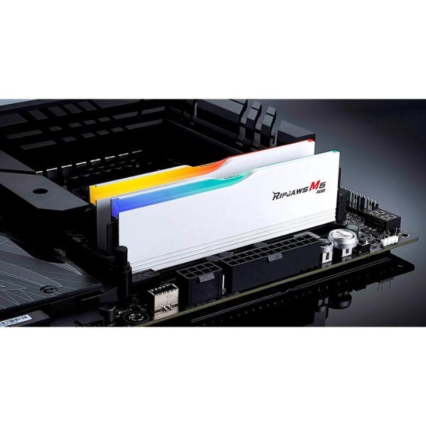 Фото - Память DDR G.Skill Ripjaws M5 RGB White DDR5-6000 32GB (2x16GB) (F5-6000J3636F16GX2-RM5RW)