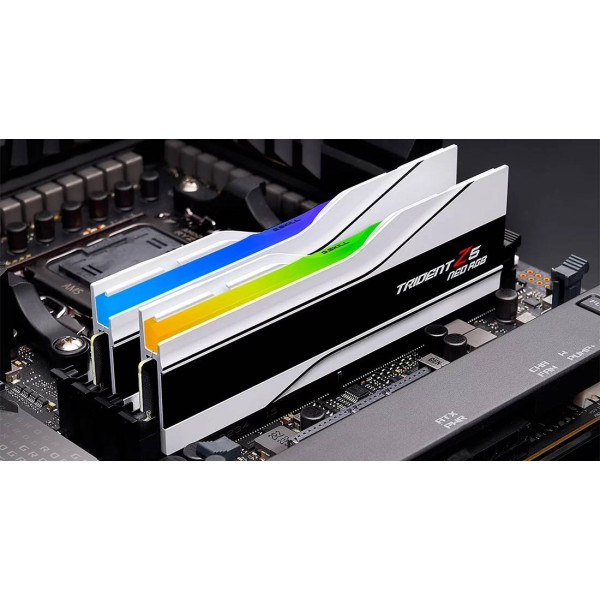 Фото - Память DDR G.Skill Trident Z5 Neo RGB White DDR5-6000 32GB (2x16GB) (F5-6000J2836G16GX2-TZ5NRW)