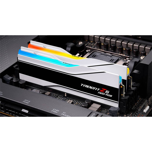 Фото - Память DDR G.Skill Trident Z5 Neo RGB White DDR5-6000 32GB (2x16GB) (F5-6000J2836G16GX2-TZ5NRW)