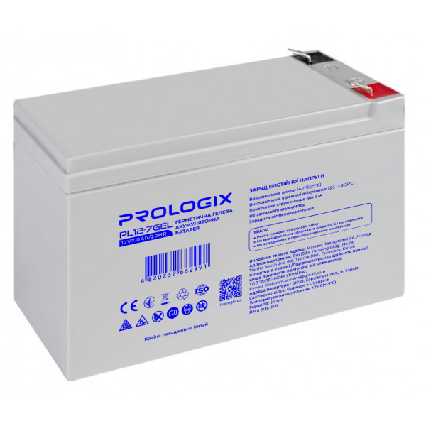 Фото - Акумулятор для ДБЖ ProLogix 12V 7AH (PL12-7GEL) GEL Фото - Акумулятор для ДБЖ ProLogix 12V 7AH (PL12-7GEL) GEL