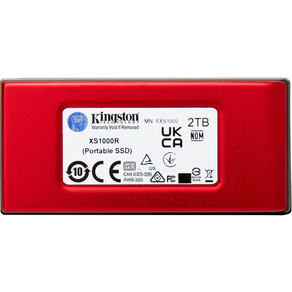 Фото - SSD-накопичувач зовнішній Kingston XS1000 Portable 2000GB USB 3.2 Gen 2 Red (SXS1000R/2000G)