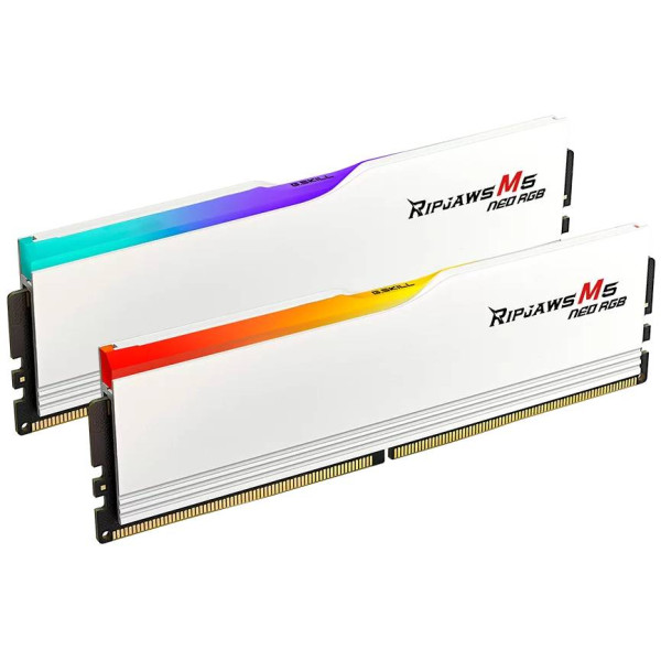 Фото - Память DDR G.Skill Ripjaws M5 Neo RGB White DDR5-6000 64GB (2x32GB) (F5-6000J3040G32GX2-RM5NRW)