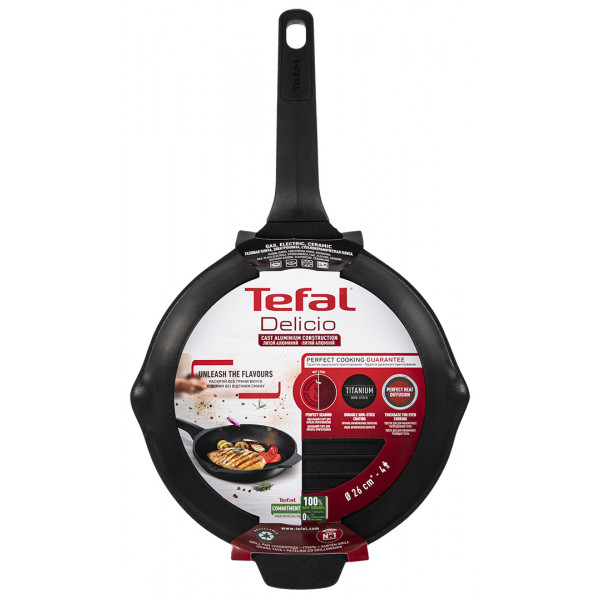 Фото - Сковорода гриль Tefal E2324074 Delicio 26 см Гриль