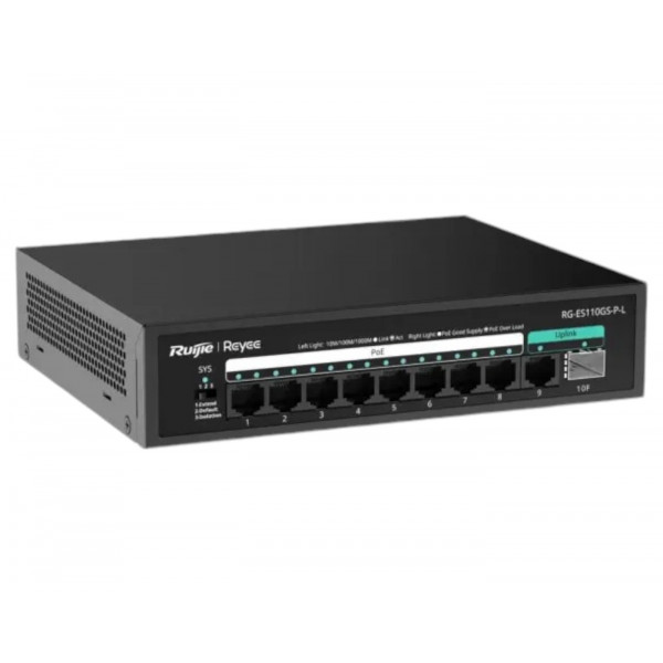 Фото - Коммутатор локальной сети (Switch) Ruijie Reyee RG-ES110GS-P-L
