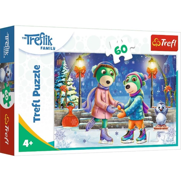 Фото - Пазли (3-4 роки) Trefl "Трефліки на ковзанці" (60 елм.) (17383)