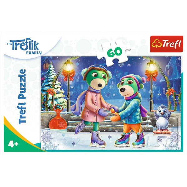 Фото - Пазли (3-4 роки) Trefl "Трефліки на ковзанці" (60 елм.) (17383)