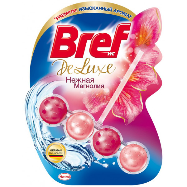 Фото - Туалетний блок Bref Делюкс Нежная магнолия 50 г