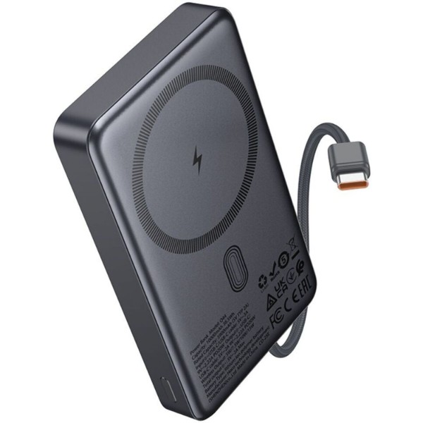 Фото - Батарея мобільна HOCO Q44 Origen Dual PD20W Magnetic +Type-C 10000 mAh Metal Gray (714983)